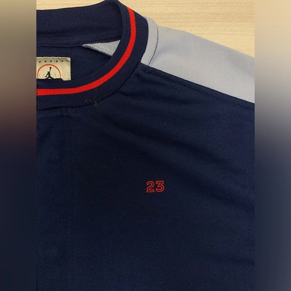 Vintage Air Jordan Mens Snap Button Up Shooting‎ Warmup Jacket Basketball Sz XL